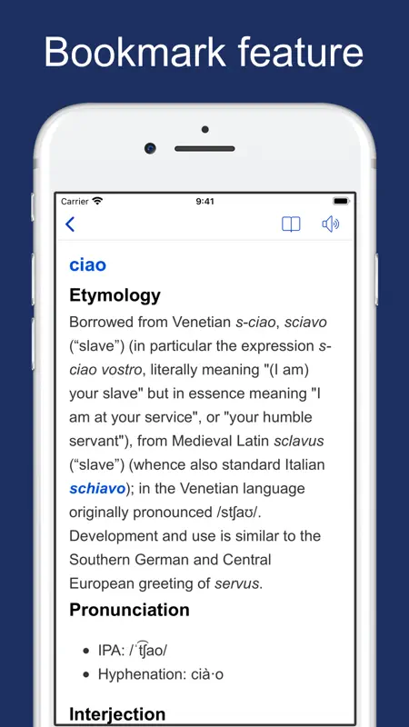 Italian Etymology Dictionary screenshot 3 of 7