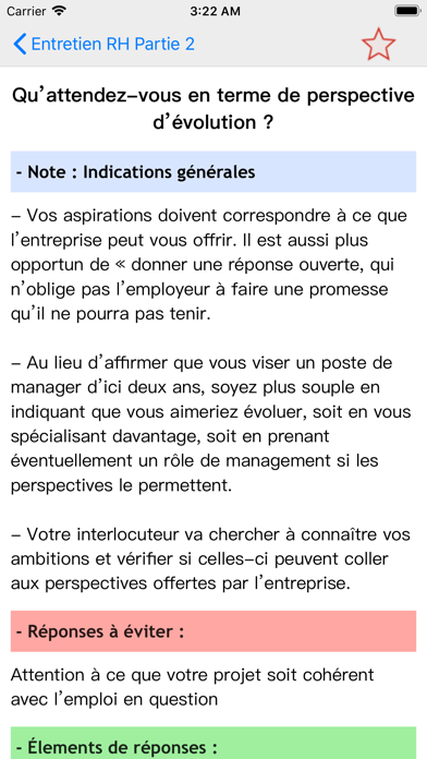 Screenshot #1 pour Préparation Entretien 2020