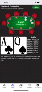 Texas Holdem Positioning Odds screenshot #2 for iPhone