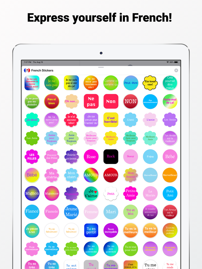 French Stickers for iMessage