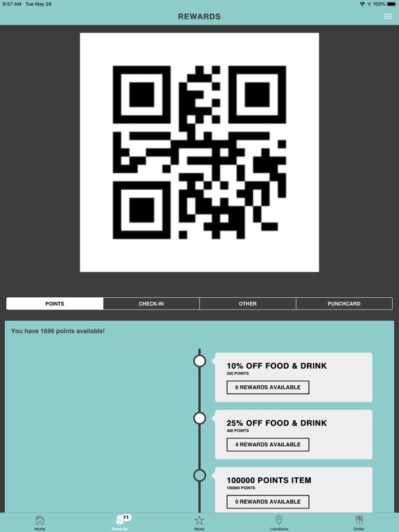 Z-Bar and Grill iPad screenshot 3 - Food & Drink app