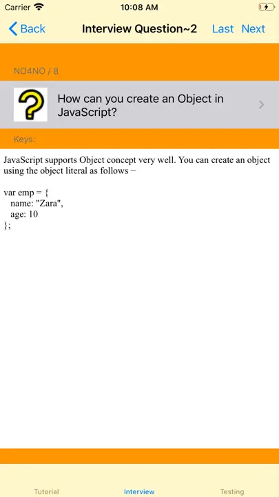 Tutorial For Java Script iPhone Ekran Görüntüsü 7