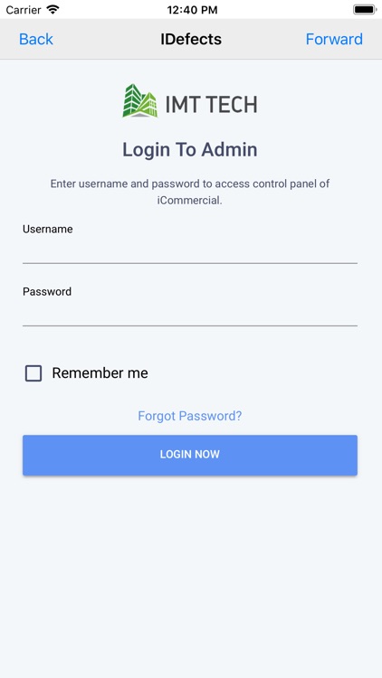 Imttech IDefects Admin