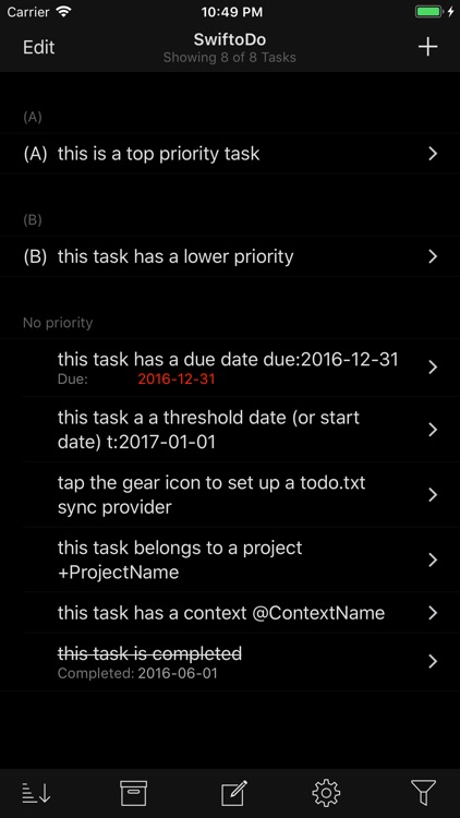 SwiftoDo for todo.txt screenshot-6