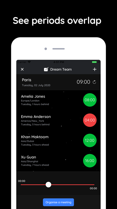 ClockWork - Organise Worldwide iPhone screenshot