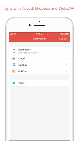 Capture d'écran de 1Writer - Markdown Text Editor sur iPhone 2