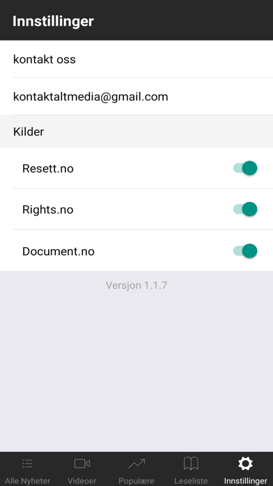Alternative Medier - Nyheter Screenshot