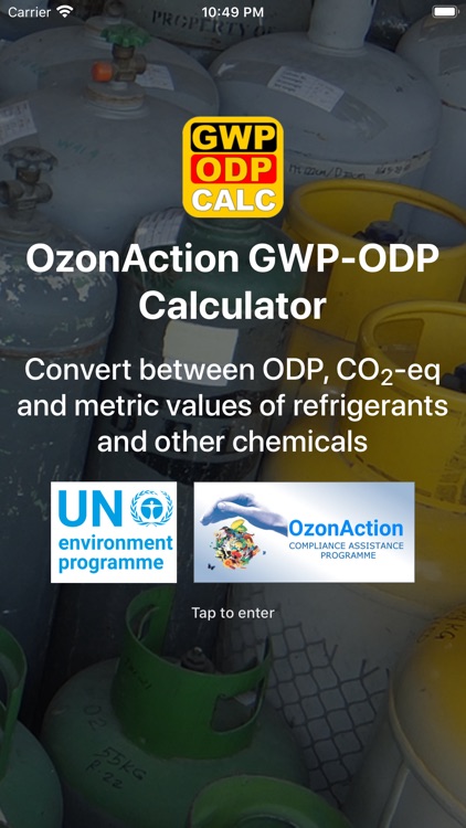 GWP-ODP Calculator by UNEP