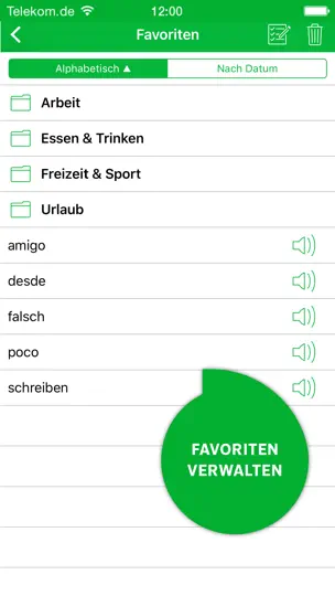 Screenshot von Wörterbuch Spanisch auf dem iPhone 3
