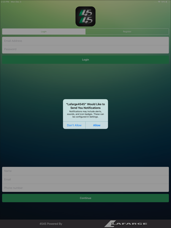 App screenshot