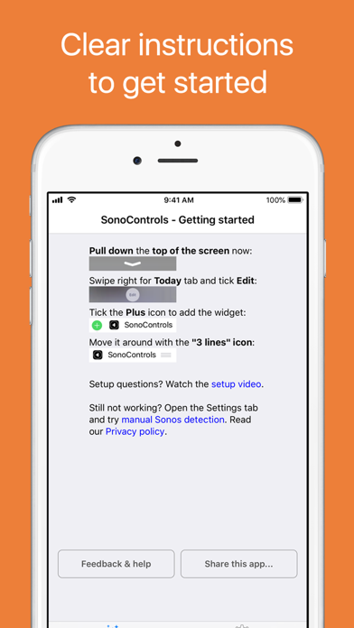 SonoControls: Widget for Sonos Screenshot