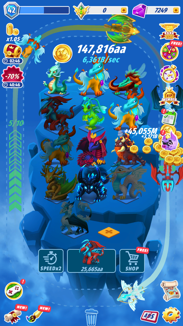 Dragons: Miracle Collection Hack screenshot 1 - iOS game interface
