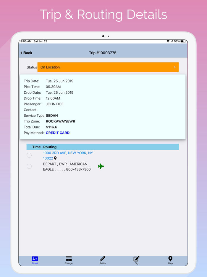 LimoWiz Driver App LWD
