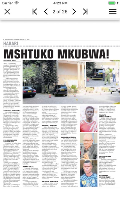 Mwanaspoti Epaper App screenshot 3