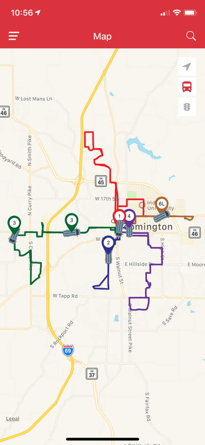 DoubleMap Bus Tracker screenshot 4