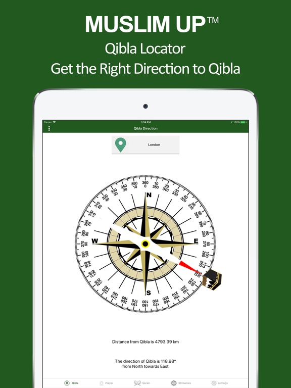 Muslim Up Qibla, Quran & Salah iPad screenshot 8 - Lifestyle app