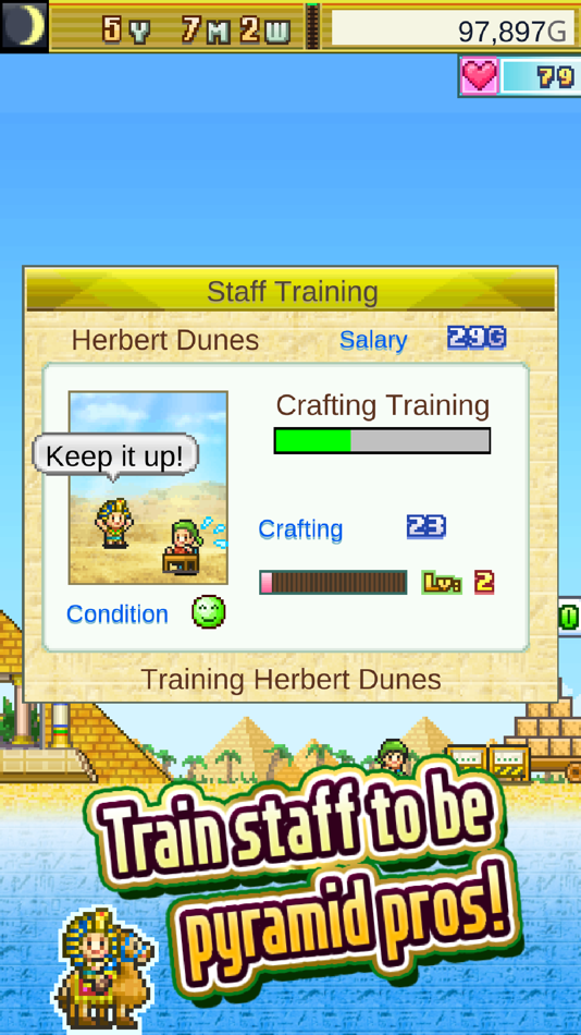 #2. The Pyraplex (iOS) Podle: Kairosoft Co.,Ltd