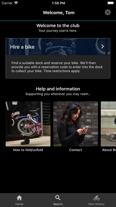Brompton Bike Hire Screenshot