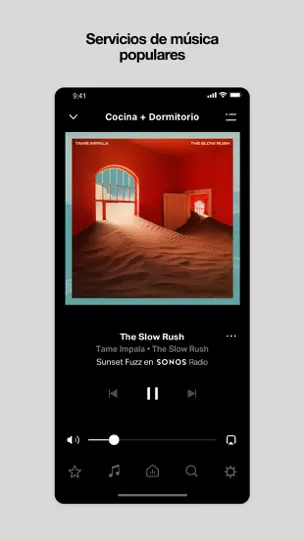 Captura de pantalla de Sonos S1 Controller en iPhone 3