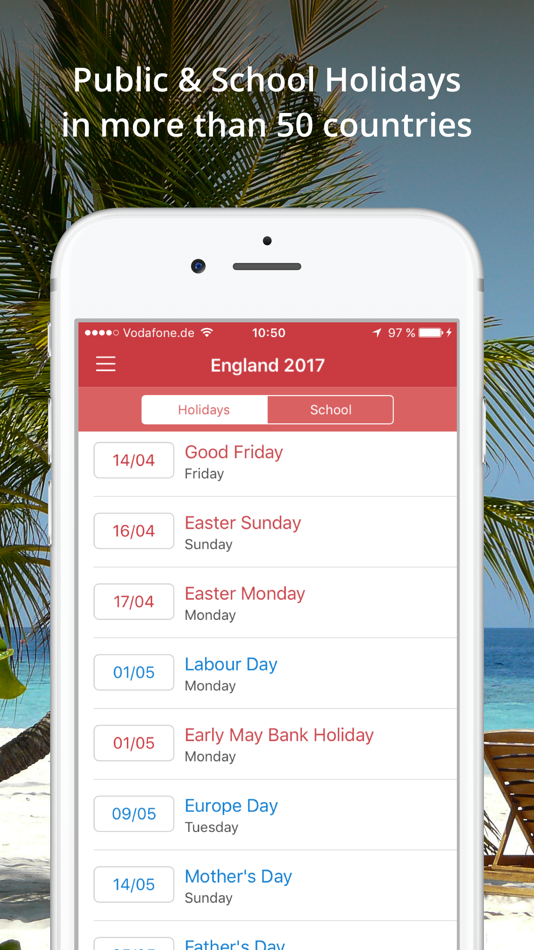 Holidays and Vacations - 5.0.9 - (iOS)