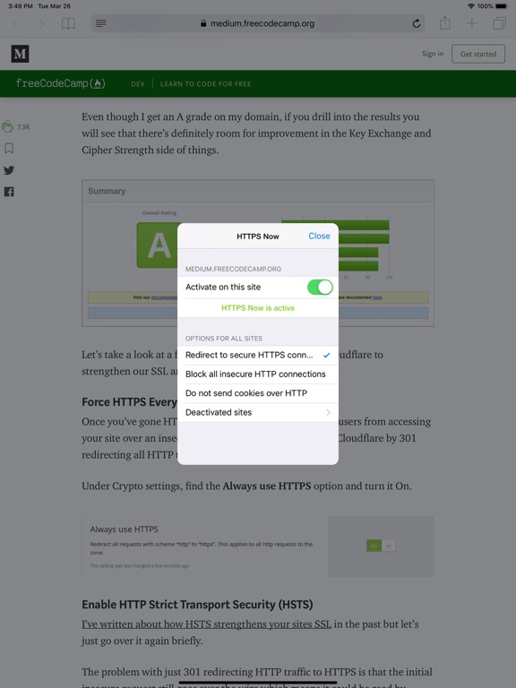 Screenshot #6 pour HTTPS Now for Safari