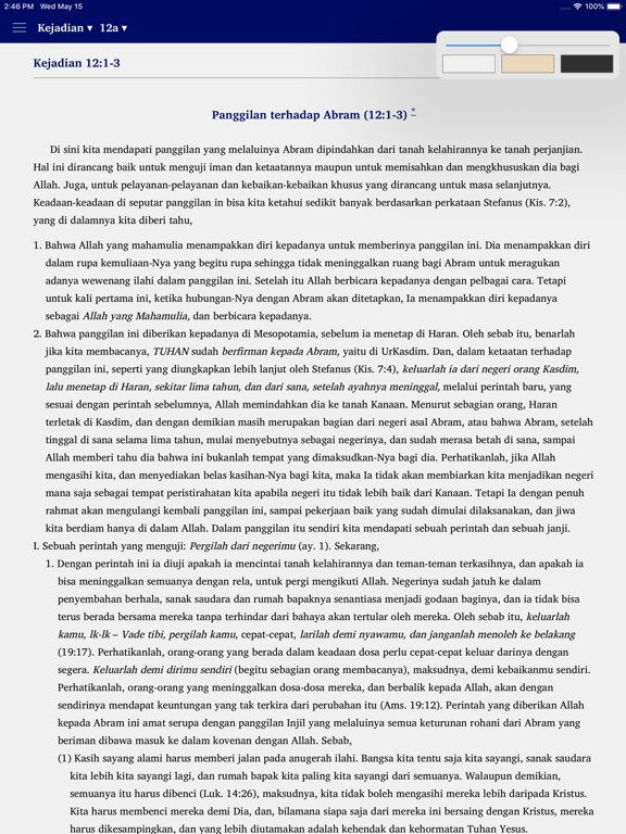 Tafsiran Matthew Henry iPad screenshot