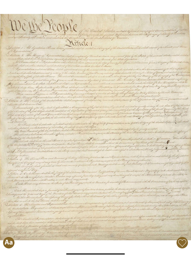 ‎Constitution of the U.S.A. Screenshot