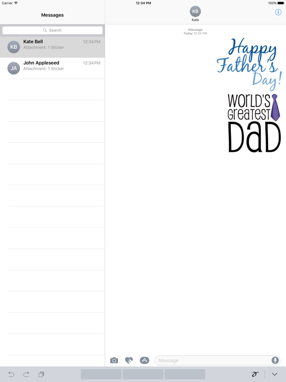 Happy Fathers Day Icon Sticker image #1