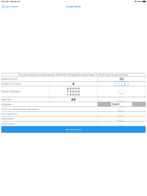 Screenshot #6 pour Exam Reader-Optical Test Grade