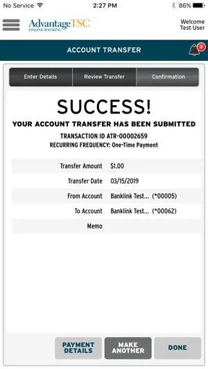 AdvantageTSC Mobile Banking screenshot 3