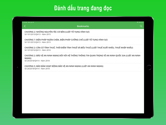 eLaws iPad screenshot