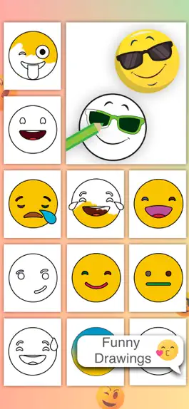 Game screenshot My Emoji coloring book game apk