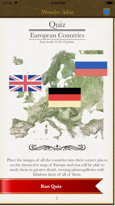 Europe. The Wonder Atlas Quiz.