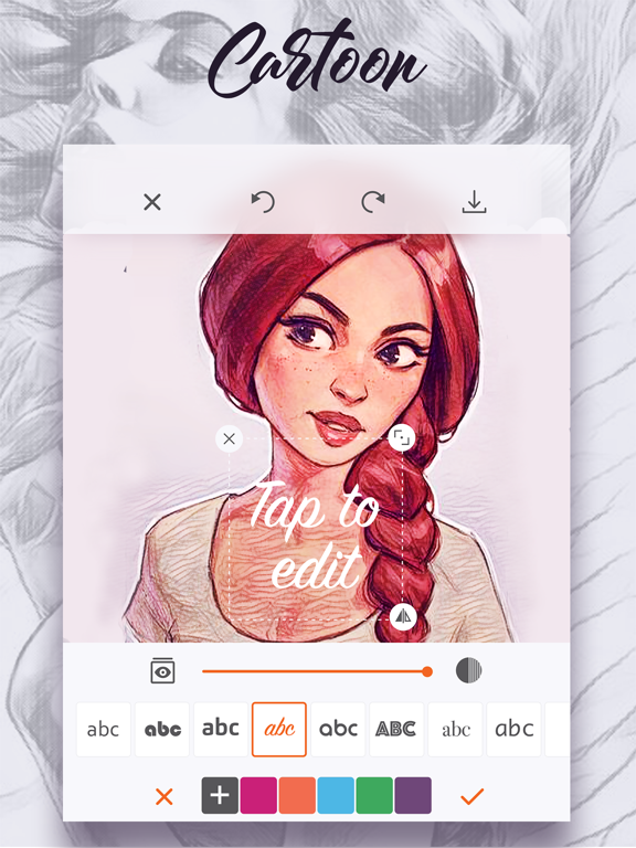 Cartoon Draw Cam- Photo Editor iPad screenshot 5 - Photo & Video app