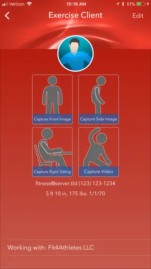 Capture d'écran de FIT 4 Athletes RemoteScreen sur iPhone 2