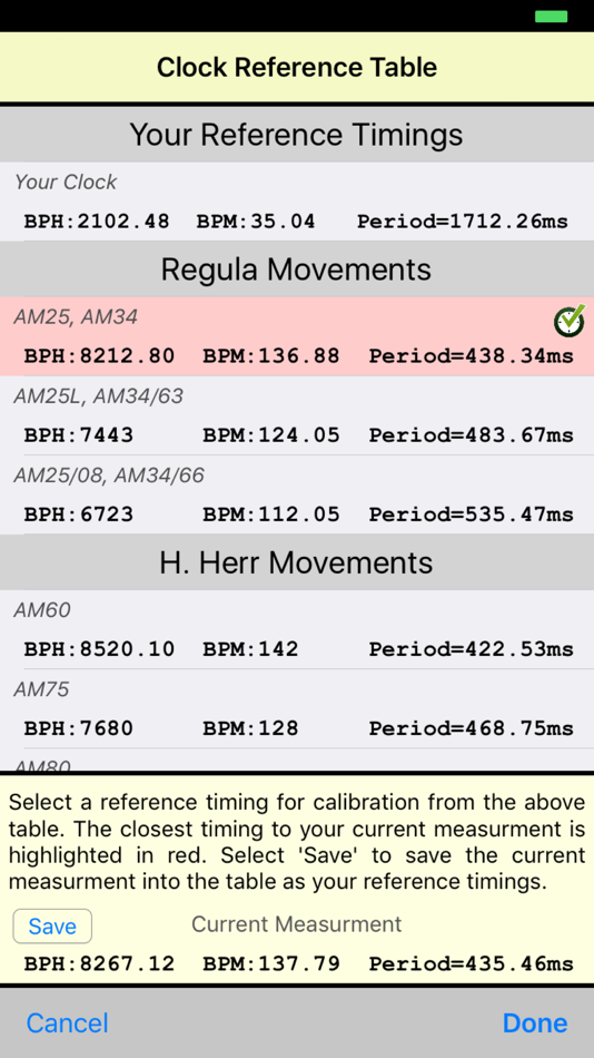 #2. Cuckoo Clock Calibration (iOS) Podle: Nir Hamzani