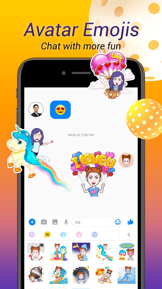 #5. Avatar Keyboard-Themes, Emojis (iOS) Podle: Joali Holdings Limited