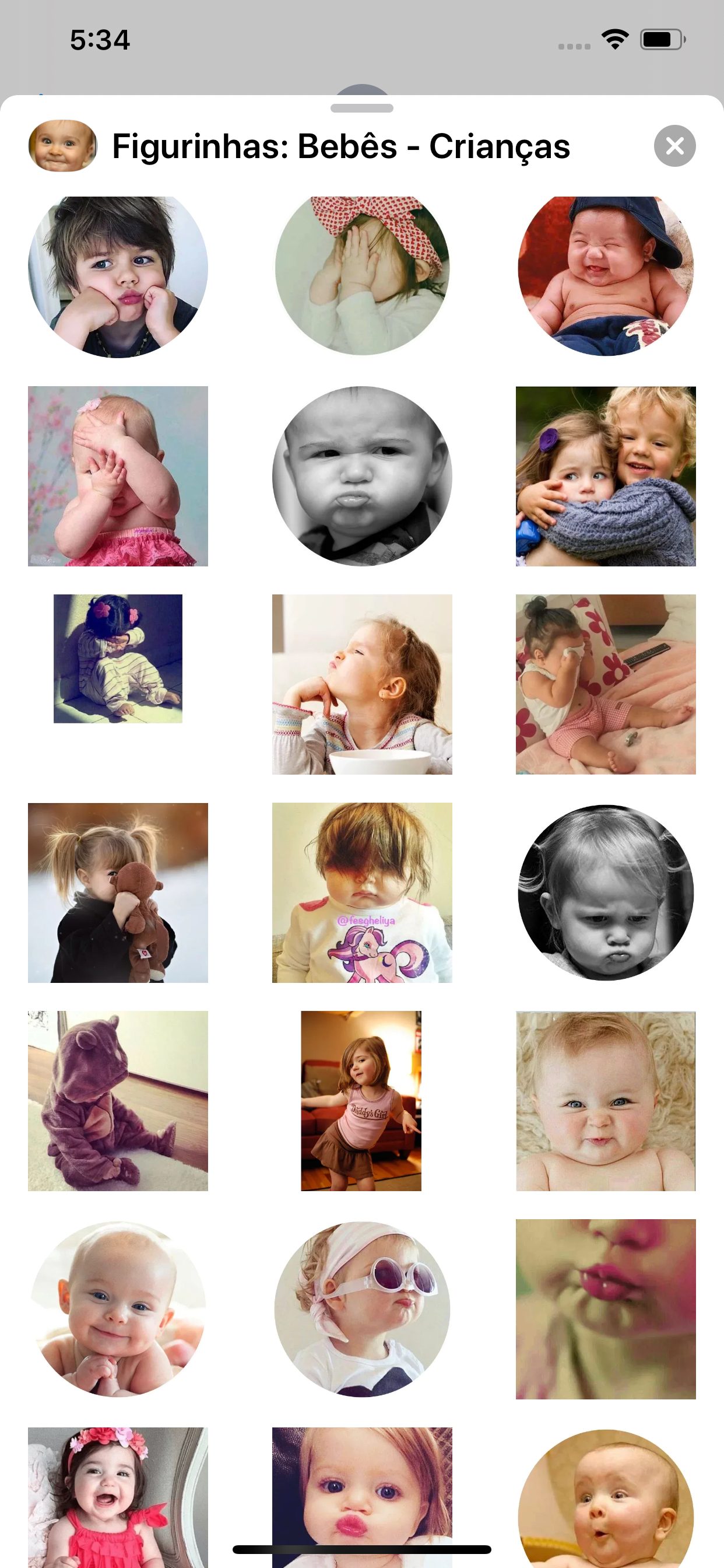 Stickers:  Babies  Children