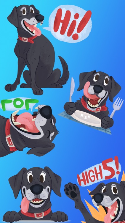 Mr. Cooper Black Dog Stickers screenshot-9