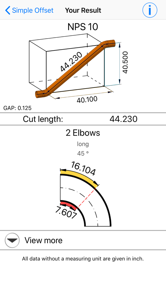 #4. Offset Calc App ANSI (iOS) 由: Steffen Weber