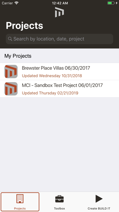 BUILD-IT Mobile Screenshot