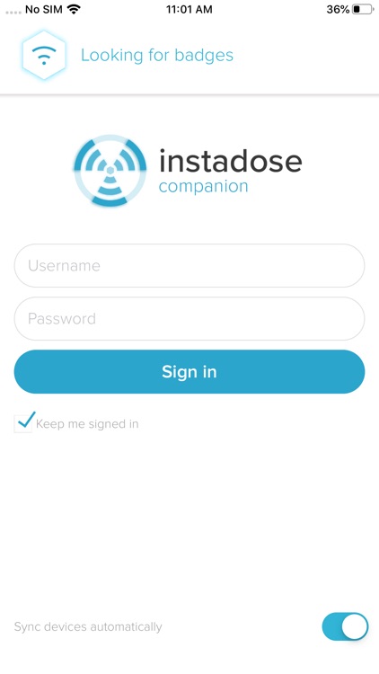 Instadose Companion Mobile App