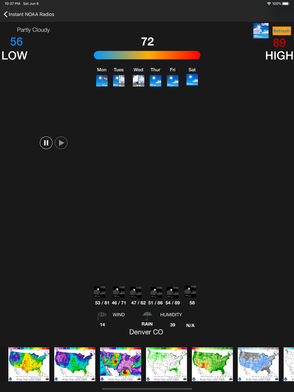 Screenshot #5 pour Instant NOAA Radios Elite