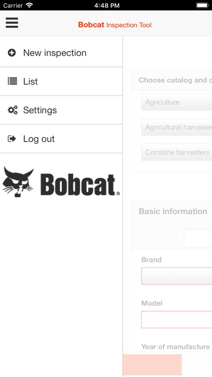 Bobcat inspection tool