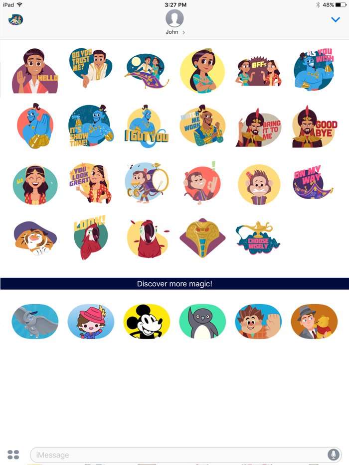 Disney Stickers Aladdin