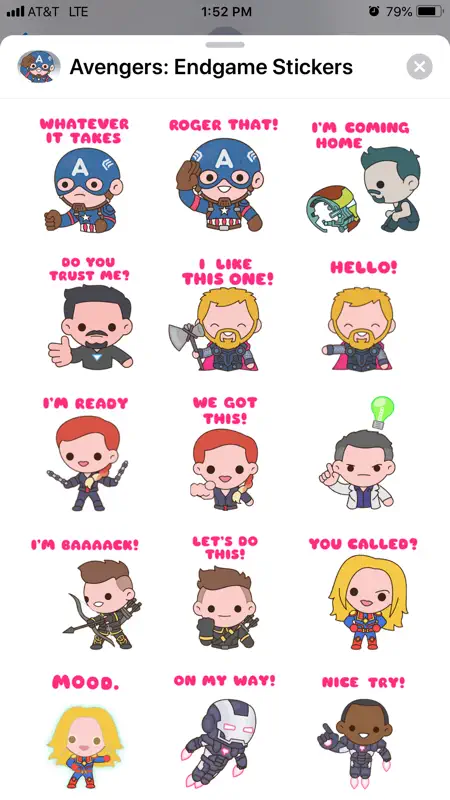 Avengers: Endgame Stickers screenshot 2 of 5