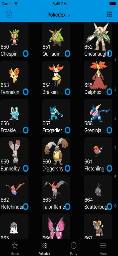 Oak Dex Team Builder Guides - oak-dex-pokedex-grid-screen