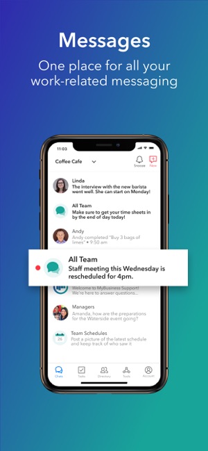 MyBiz Employee Messaging