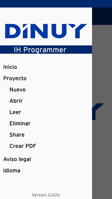 Screenshot #1 pour IH Programmer – BT/NFC