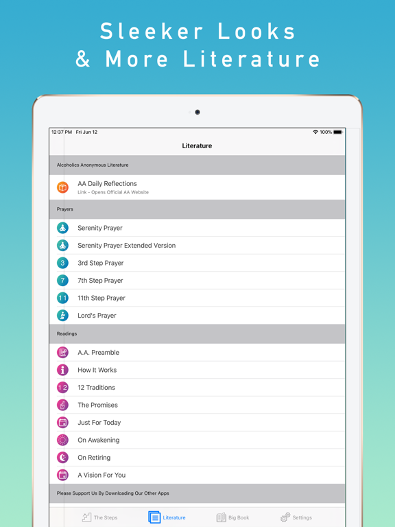 12 Steps Guide iPad screenshot 5 - Health & Fitness app